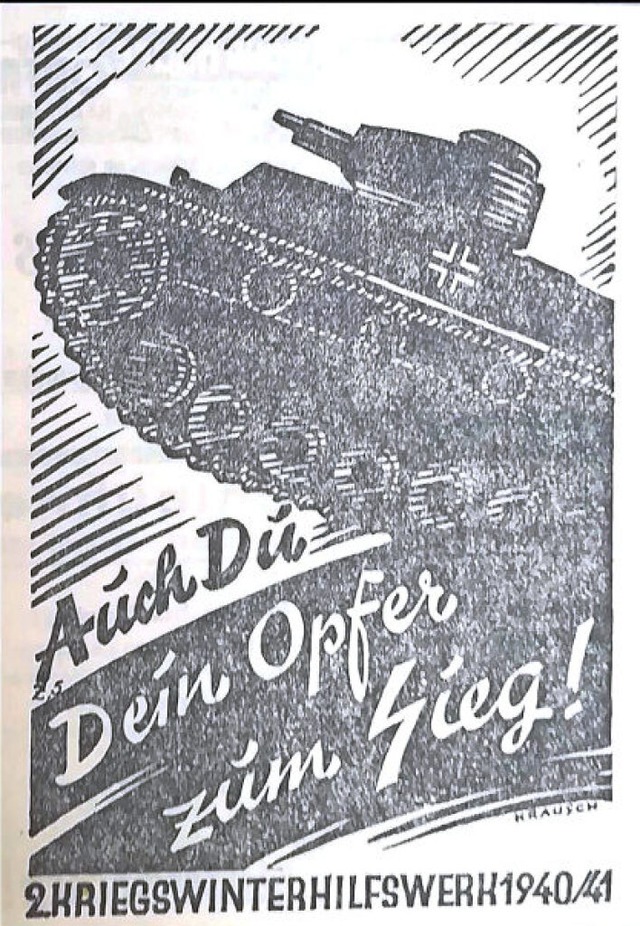 Anzeige im Alb-Bote fr die Spendenakt...; Nr. 262, Freitag, 8. November 1940.   | Foto: Irene Krau