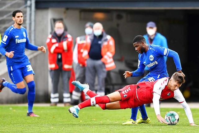 Der Bahlinger SC (in blau) und der SC ...t ihre Spielpause in der Regionalliga.  | Foto: Achim Keller