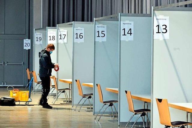 Fotos: So sieht das Impfzentrum in der Messe Freiburg aus