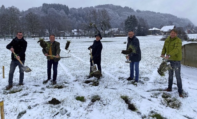 Sie freuen sich trotz Schnee auf das n... KIB, Tobias Rau, Ingenieurbro Kirn.   | Foto: Stadt Elzach