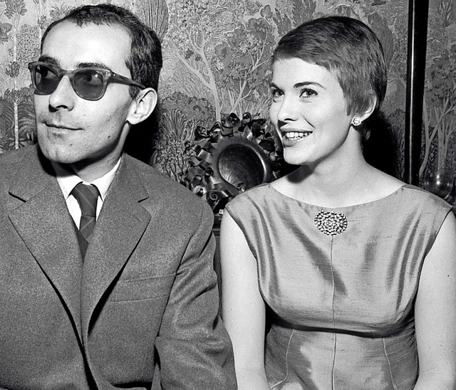 Jean-Luc Godard 1960 mit Jean Seberg, ...m Regisseur den Durchbruch bescherte.   | Foto: AFP