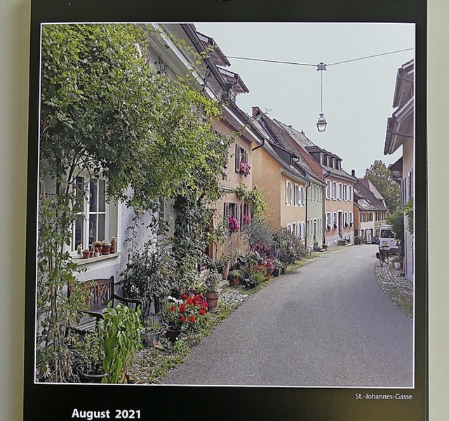 Das August-Bild  zeigt Elke Ross&#8217; Bild der  St. Johannes-Gasse.  | Foto: Frank Schoch