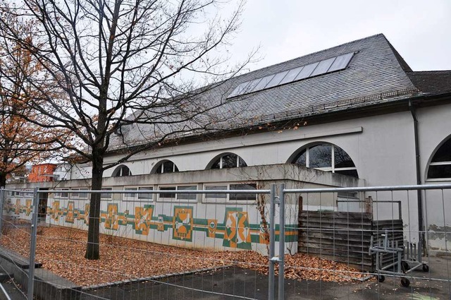 Die Halle der Fridolinschule ist abbru... entsteht an dieser Stelle ein Neubau.  | Foto: Daniel Gramespacher