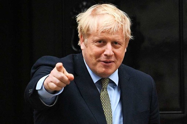 Grobritanniens Premierminister Boris .... Das erklrte ein Sprecher am Montag.  | Foto: Stefan Rousseau (dpa)