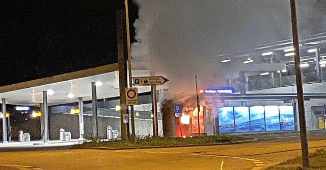 In Mellingen im Kanton Aargau ist Anfa... Bankautomat in Brand gesetzt worden.   | Foto:  Kantonspolizei Aargau