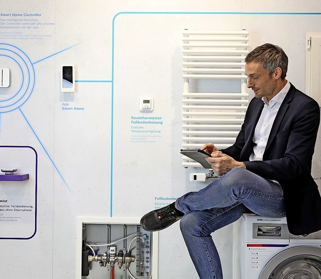 Alles vernetzt:Im Smart Home sind Hei...r &#8211; zum Beispiel vom Tablet aus.  | Foto: Jochen Gnther