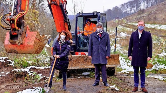 Spatenstich auf der ehemaligen Tiengen...-Bundestagsabgeordnete Felix Schreiner  | Foto:  Landratsamt Waldshut