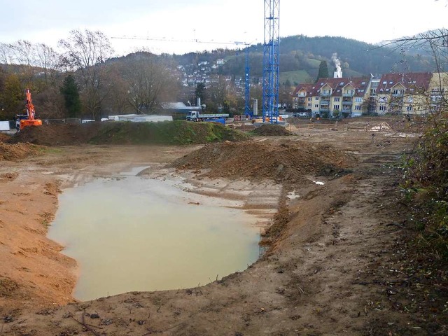 Seit Ende September wird am Brunnacker... &#8211; nach einer zweiten Offenlage.  | Foto: Andrea Gallien