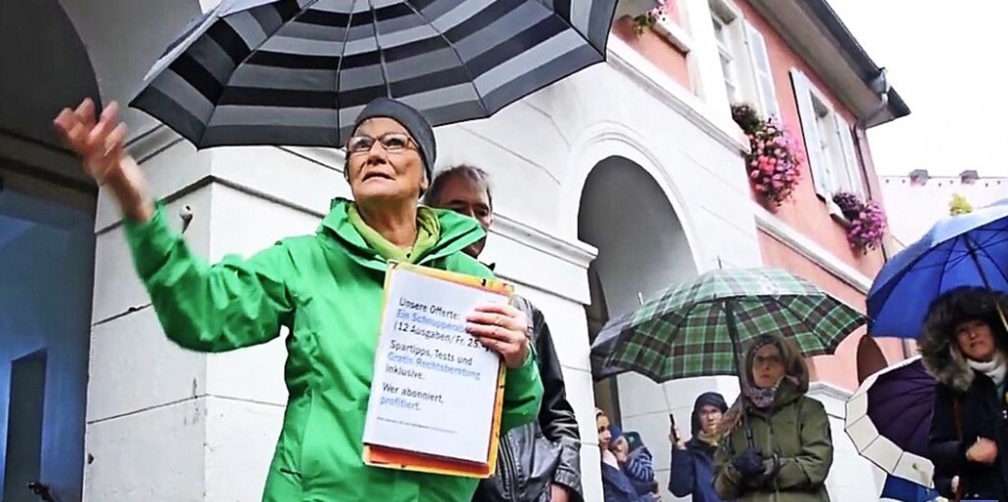 Die Proteste der BI &#8222;Grundrechte...die frhere Pdagogin Ulrike Reichert.  | Foto: Privat