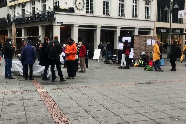 Corona-Protestler in Lrrach sollten sich von Querdenken distanzieren