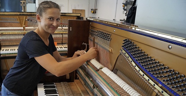 Brachte Johanna Frey den Bundessieg ei... Aufbau eines Klaviers durchzufhren.   | Foto: Christine Storck-Haupt