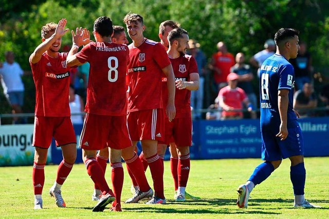 Allzu viel Grund zum Jubeln hatten die... bisherigen Oberliga-Saison nicht oft.  | Foto: Achim Keller