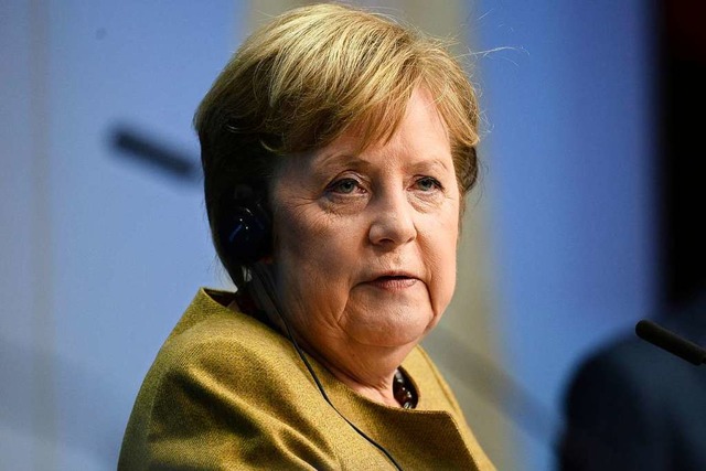 Kanzlerin Angela Merkel lie in den ve...nze auenpolitische Erfahrung spielen.  | Foto: Johanna Geron (dpa)