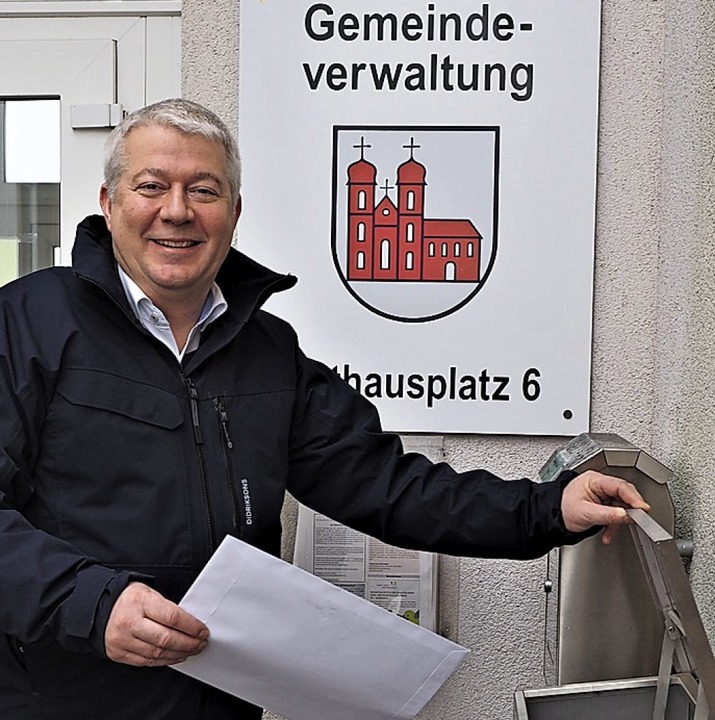 Manfred Kreutz möchte Bürgermeister vo...n und hat seine Bewerbung eingeworfen.  | Foto: Susanne Gilg