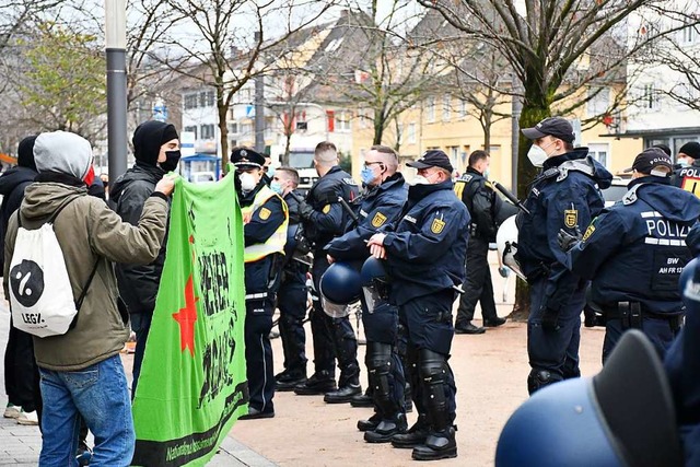 Gegenkundgebung in Weil am Rhein  | Foto: Barbara Ruda