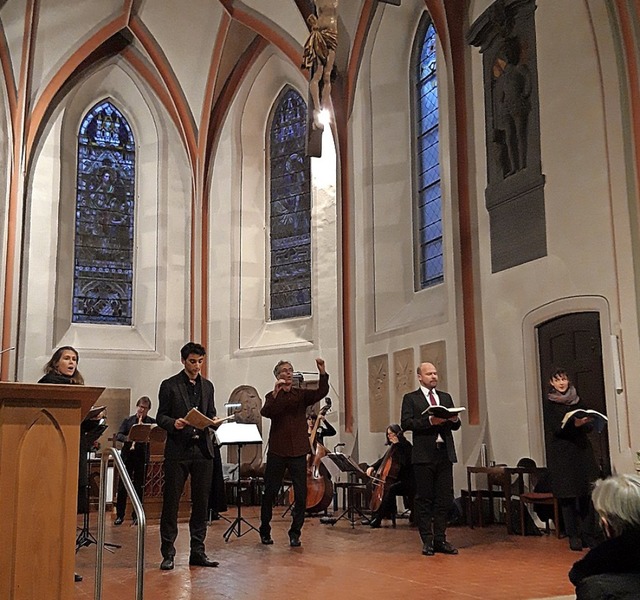 Singen und musizieren mit Abstand.  | Foto: Hildegard Karig