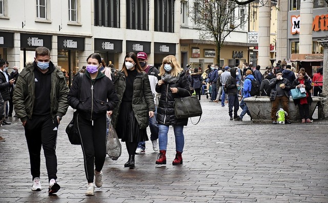 Die Lrracher Innenstadt am Samstag   | Foto: Barbara Ruda