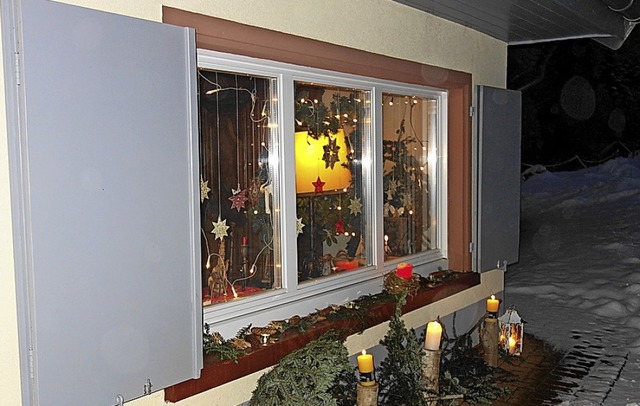 Erstmals findet im Kleinen Wiesental d... Adventsfenster leuchten&#8220; statt.  | Foto: Gudrun Gehr