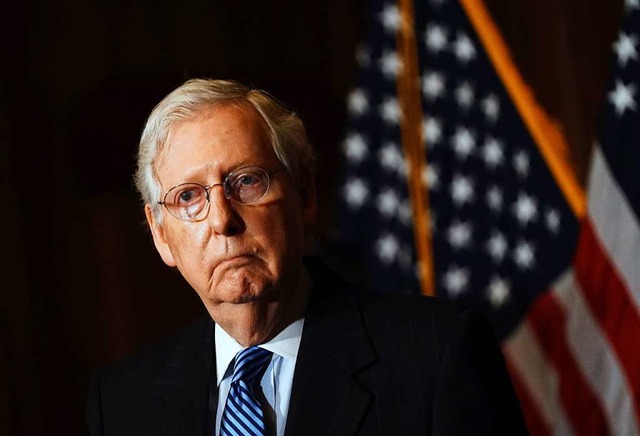 Mitch McConnell, Mehrheitsfhrer der US-Republikaner im Senat  | Foto: KEVIN DIETSCH (AFP)