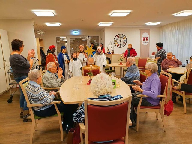 Die Senioren im neuen Tagespflege-Domi...nger. Das wird es vorerst nicht geben.  | Foto: Generationennetzwerk Hohberg