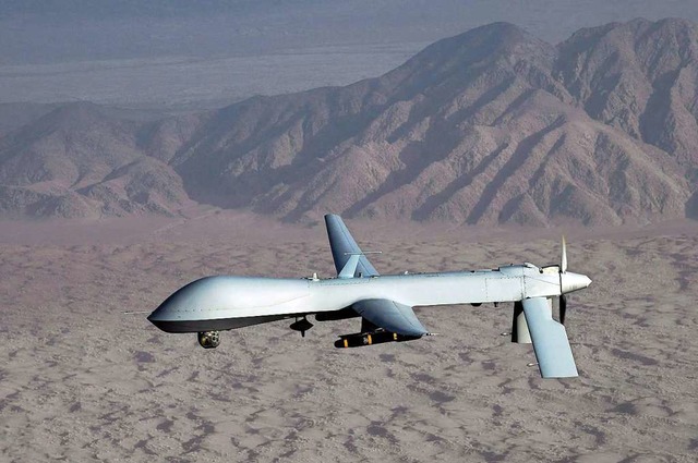 Das undatierte Foto der US Air Force zeigt eine Drohne vom Typ MQ-1 Predator.  | Foto: US Air Force