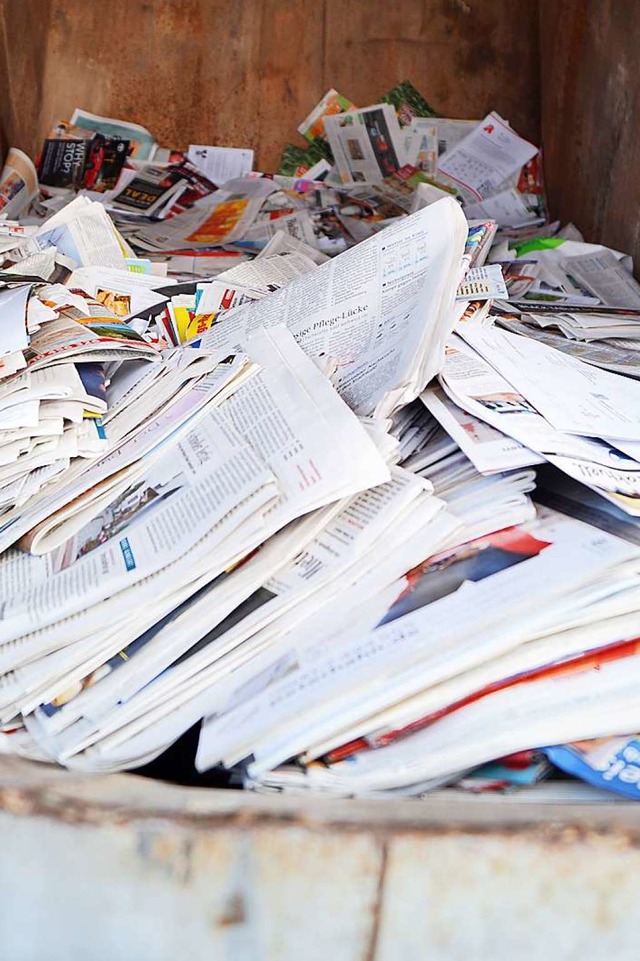 Schon seit April haben die Fuballer d...nking-Papier wie Zeitungen angenommen.  | Foto: Silke Hartenstein