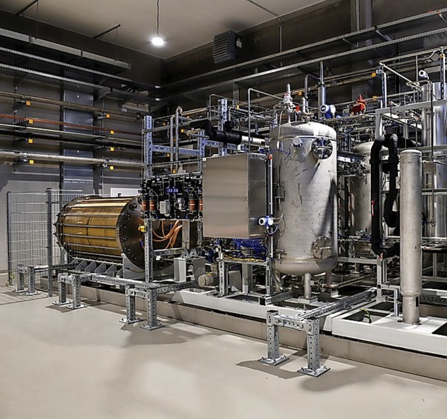 Die Power-to-Gas-Anlage  in Wyhlen, hi..., wird zum Reallabor der Energiewende.  | Foto: Pressefoto Energiedienst