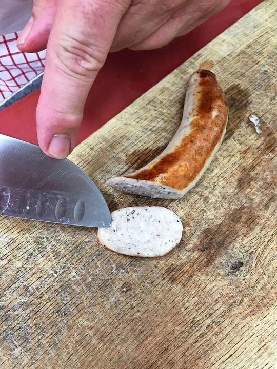 So sieht eine gute Bratwurst aus.  | Foto: Holger Knferl