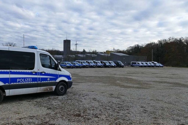 Die Polizeiprsenz ist gro.  | Foto: Ulrich Senf