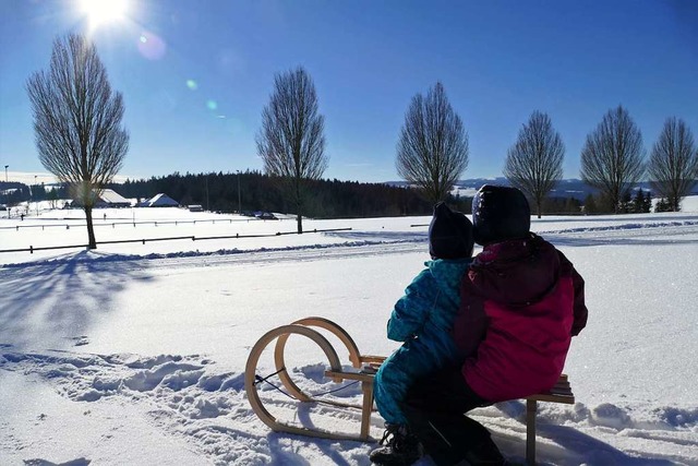 Eine kleine Runde auf dem Schlitten rund um St. Mrgen macht groen Spa.   | Foto: Silke Kohlmann