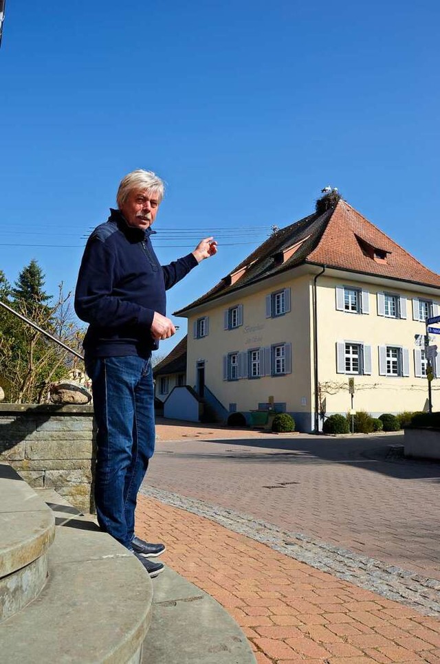 Ulrich Wst und seine Mitbrger haben so manchen Stein in Grunern selbst gelegt.  | Foto: Sophia Hesser