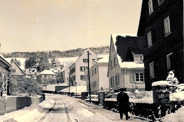 Im Winter 1940 war der Neubergweg zuge...as im Text beschriebene Haus zu sehen.  | Foto: Archiv Hans Sigmund