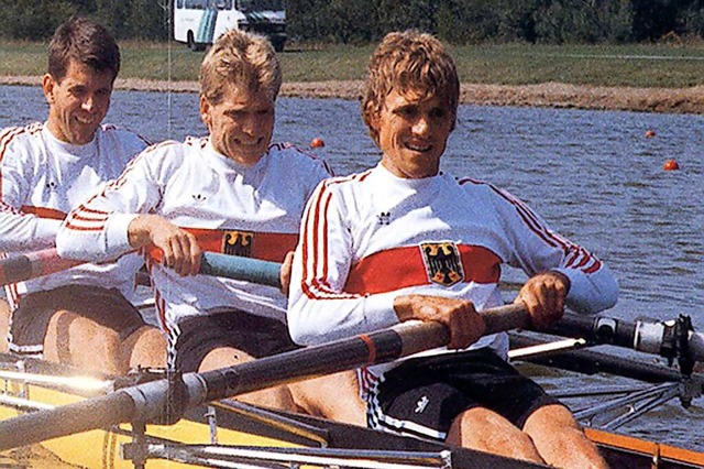 Wolfgang Birkner  (rechts) im WM-Achter 1987 in Nottingham  | Foto: Privat