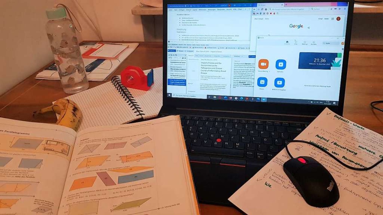 Ganz schn chaotisch: Das Onlinestudie...tudis neue Herausforderungen mit sich.  | Foto: Claudia Frster Ribet