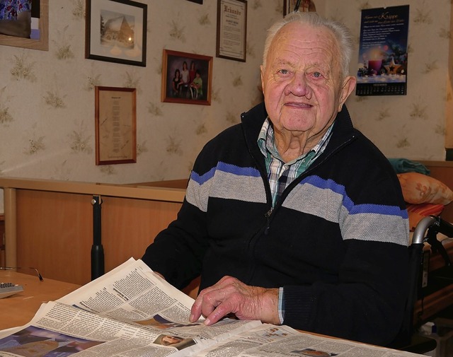 Albert Beha feiert  heute seinen 90. Geburtstag   | Foto: Eva Korinth