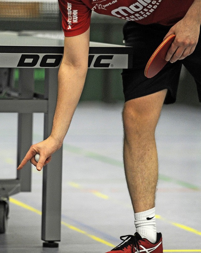 Fingerzeig: Wenn es nach Tischtennis B...ab 1. Mrz wieder um Punkte gespielt.   | Foto: Bettina Schaller