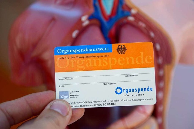 Ein Organspendeausweis  | Foto: Daniel Maurer