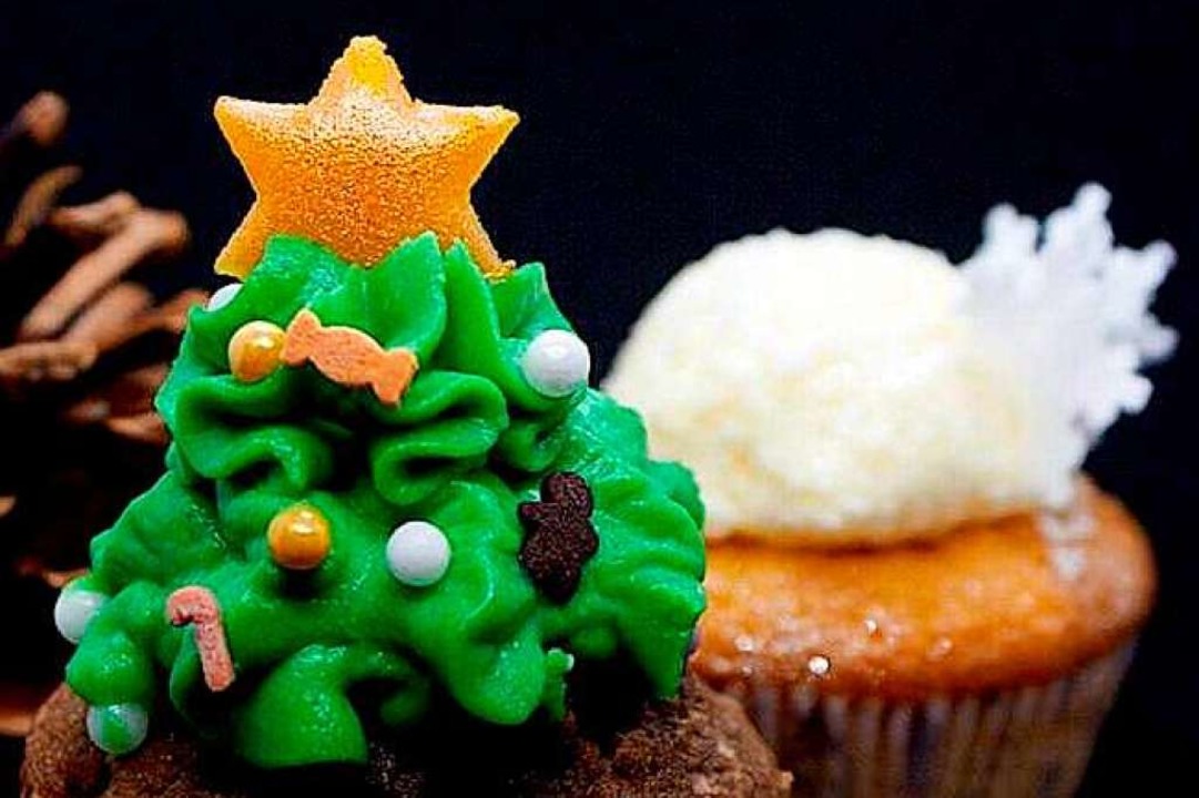 Weihnachtsedition eines Princess Cupcakes  | Foto: Maike Matheis