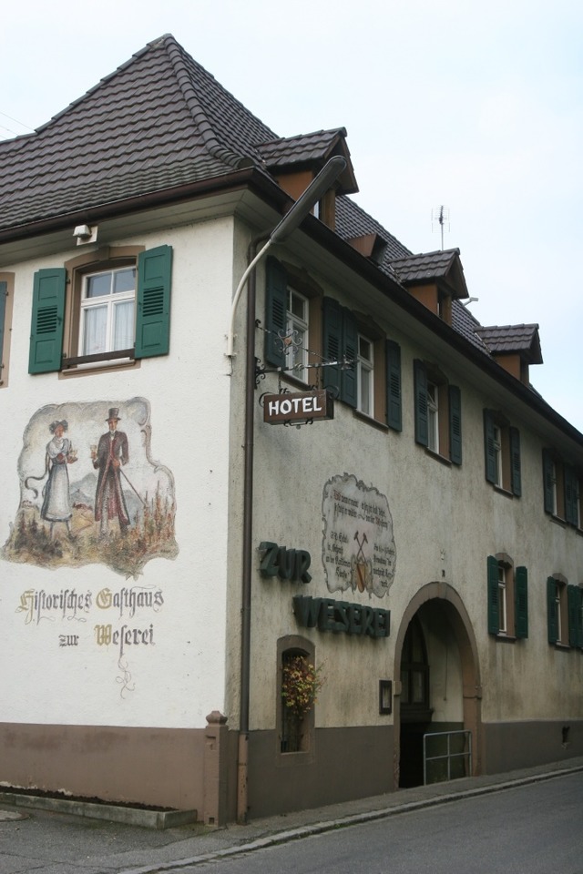 Historisches Gemuer: Die &#8222;Weserei&#8220; in Kandern.  | Foto: Patrick Mller