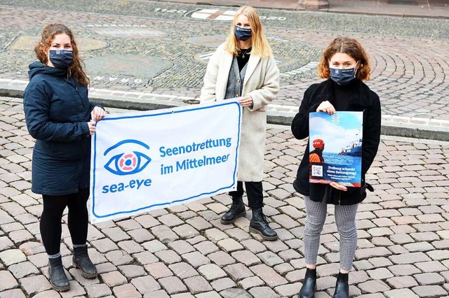 Annelie Faininger, Babette Matthieen,... engagieren sich bei Sea-Eye Freiburg.  | Foto: Rita Eggstein