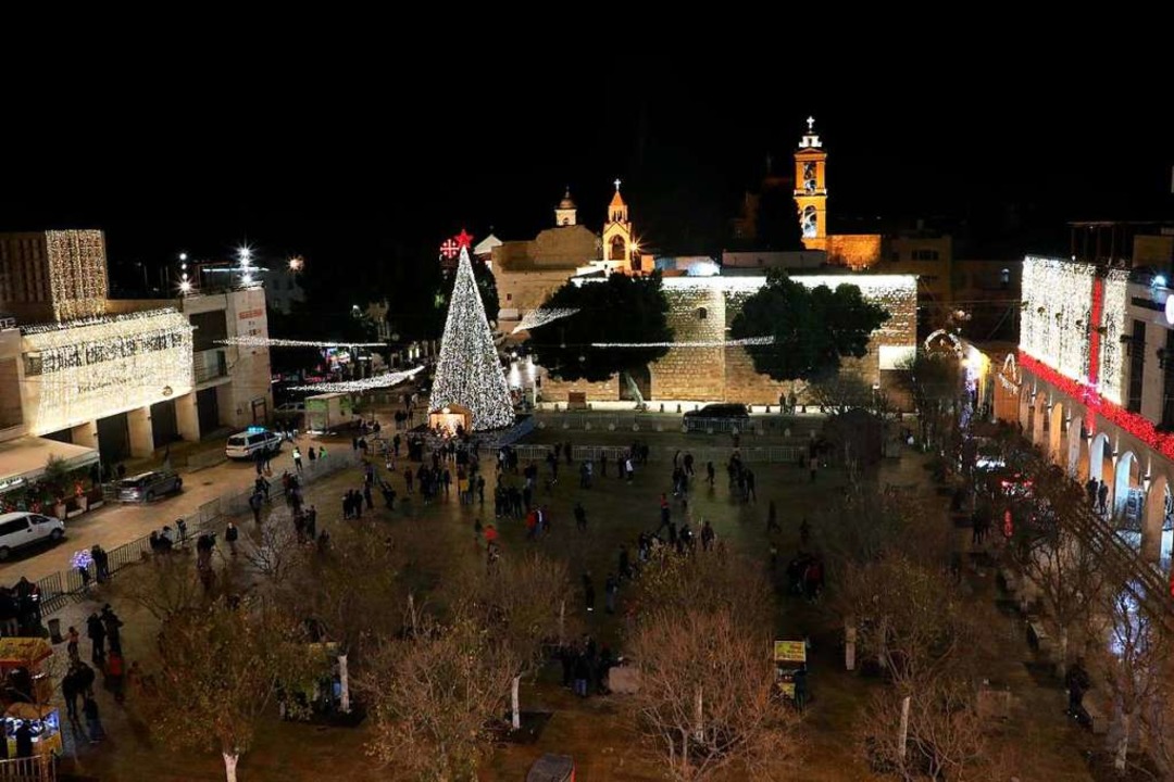 Weihnachten in Bethlehem im Corona-Jahr.  | Foto: HAZEM BADER (AFP)