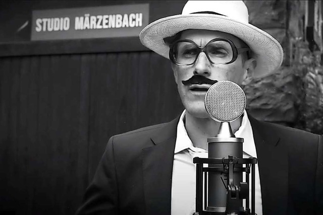 Criminalrat Bothor (Steffen Siefert) spricht aus dem Studio Mrzenbach  | Foto: BZ