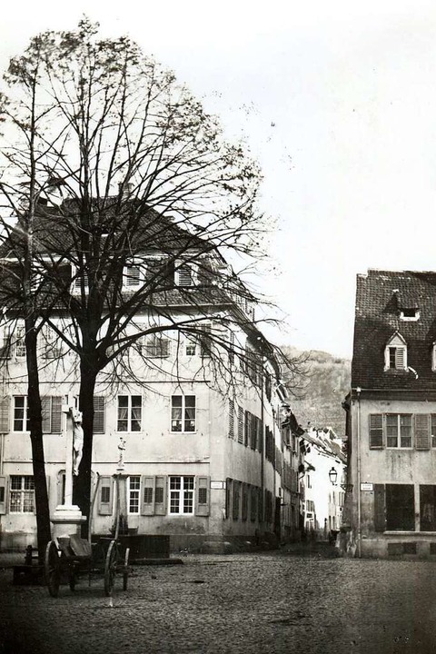 Die historische Aufnahme von Gottlieb ...chtung Schiffstraße vor dem Jahr 1866.  | Foto: Gottlieb Theodor Hase (Augustinermuseum)