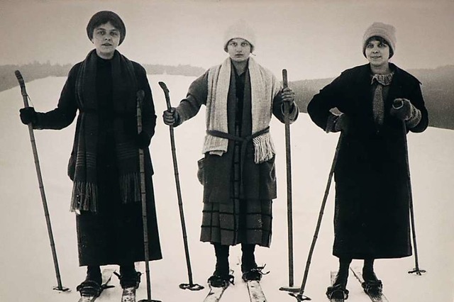 Schick im Schnee: Florentina Graf, geb...fgenommen wurde das Foto um das  1919.  | Foto: Dieter Maurer