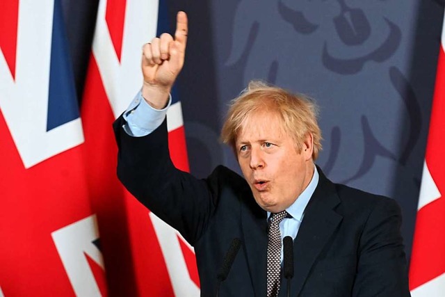 Inzwischen hat Briten-Premier Boris Jo... wie wir es gern gehabt htten&#8220;.  | Foto: PAUL GROVER (AFP)