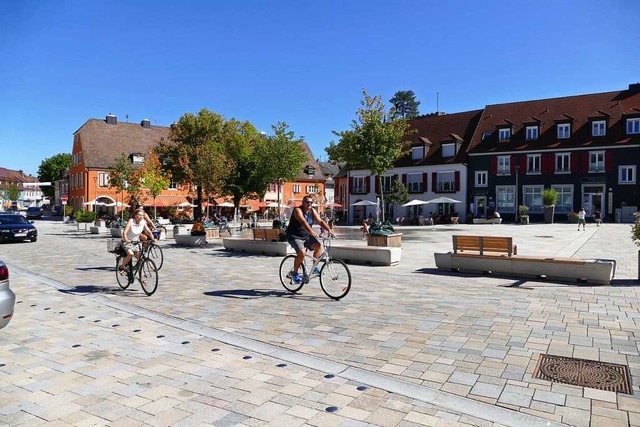 Die neue Stadtmitte wurde von der Bevlkerung und den Touristen gut angenommen.  | Foto: Gerold Zink