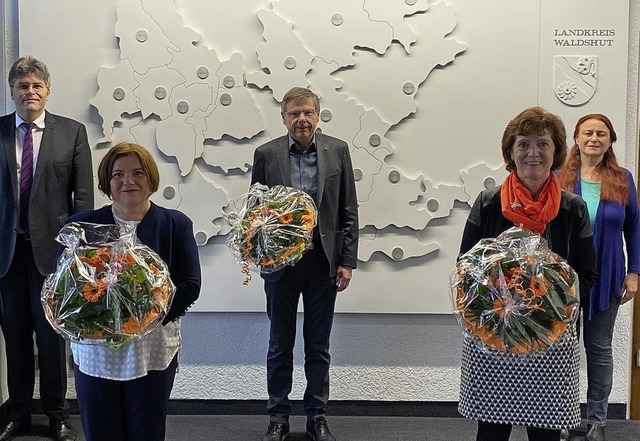 Bei der Verabschiedung langjhriger Mi... Personalratsvorsitzende Marietta Heyn  | Foto: Landkreis Waldshut