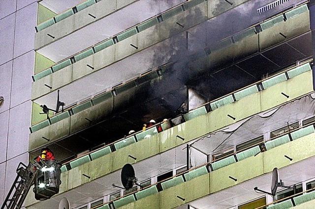 Feuerwerk vom Balkon ist keine gute Idee