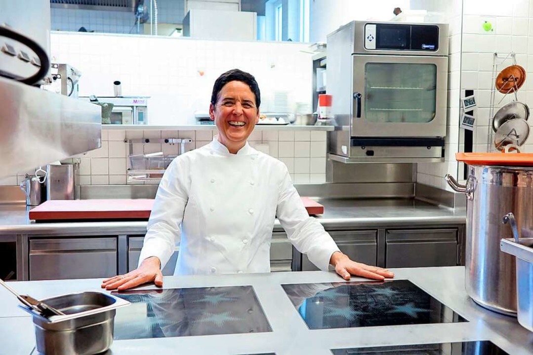 Zufrieden in ihrer Restaurantkche: Douce Steiner  | Foto: Nicole Jankowski