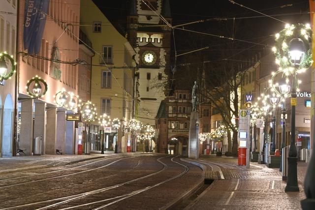 Fotos: Silvester in der Freiburger Innenstadt